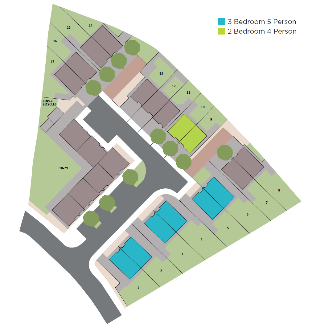 Proposed site plan - Bellerton Lane